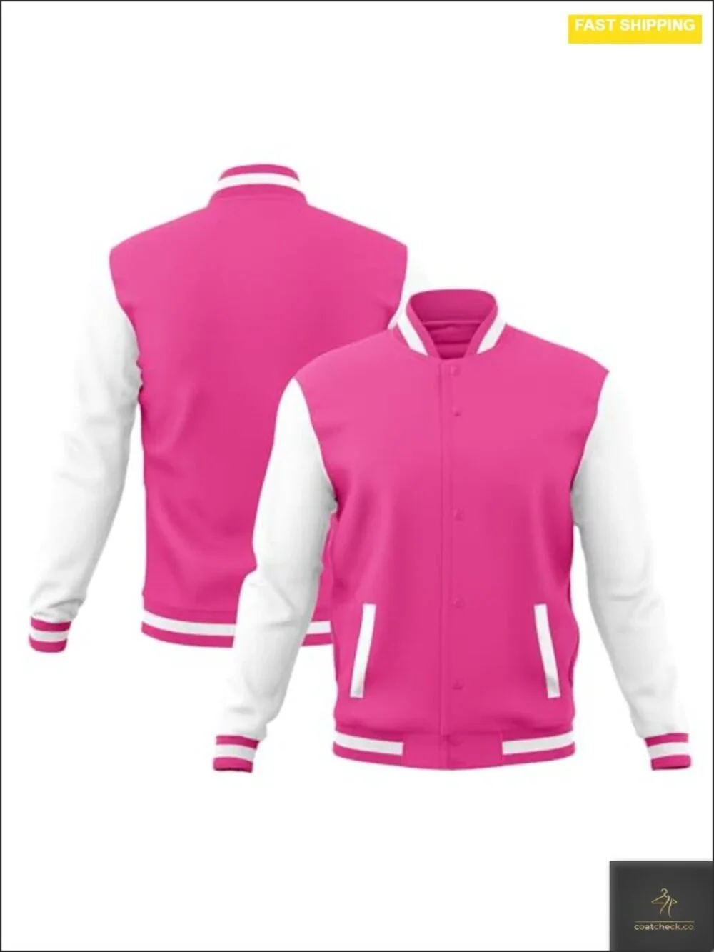 Men's Varsity Jacket Cotton Letterman Baseball Bomber Lightweight Coat